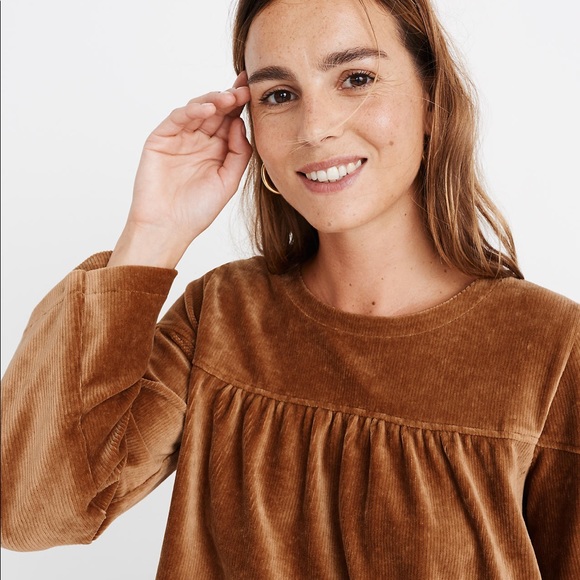 Madewell Tops - Madewell Corduroy Swing Top sz S ✨